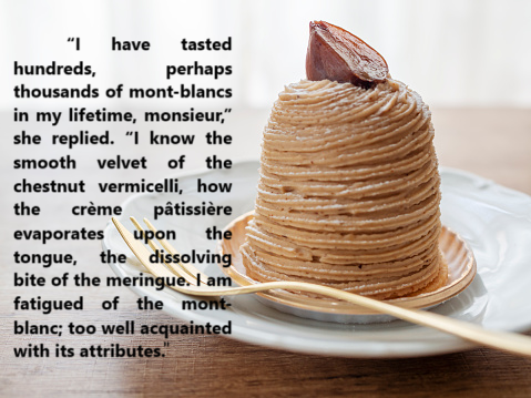 warblebox's tweet image. The Mont-Blanc, created in 19th Century France; described in The Patissiere - #amazonkindle amazon.co.uk/P%C3%A2tissi%C…… #ibooks books.apple.com/si/book/the-p%……All books available at warblebox.com #bookpromo #WritersLift #TeaserTuesday  #BookRecommendation #bookish #mustread