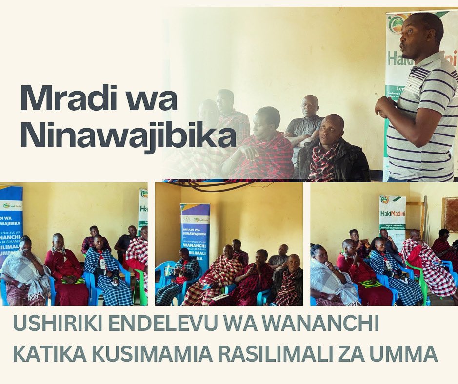 HakiMadini Tanzania (@hakimadini2012) on Twitter photo <a href="/HakiMadini2012/">HakiMadini Tanzania</a> kwa kushirikiana na <a href="/InstituteWajibu/">Wajibu_Institute</a> inatoa Mafunzo ya siku sita kwa vijiji vitatu vya Mundarara, Mairowa na Sinoniki katika wilaya ya Longido Mkoani Arusha kuhusu ushiriki endelevu wa wananchi katika kusimamia rasilimali za umma. #DhanayaUwajibikajiwaKifedhaPFA <a href="/HakiMadini2012/">HakiMadini Tanzania</a> kwa kushirikiana na <a href="/InstituteWajibu/">Wajibu_Institute</a> inatoa Mafunzo ya siku sita kwa vijiji vitatu vya Mundarara, Mairowa na Sinoniki katika wilaya ya Longido Mkoani Arusha kuhusu ushiriki endelevu wa wananchi katika kusimamia rasilimali za umma. #DhanayaUwajibikajiwaKifedhaPFA