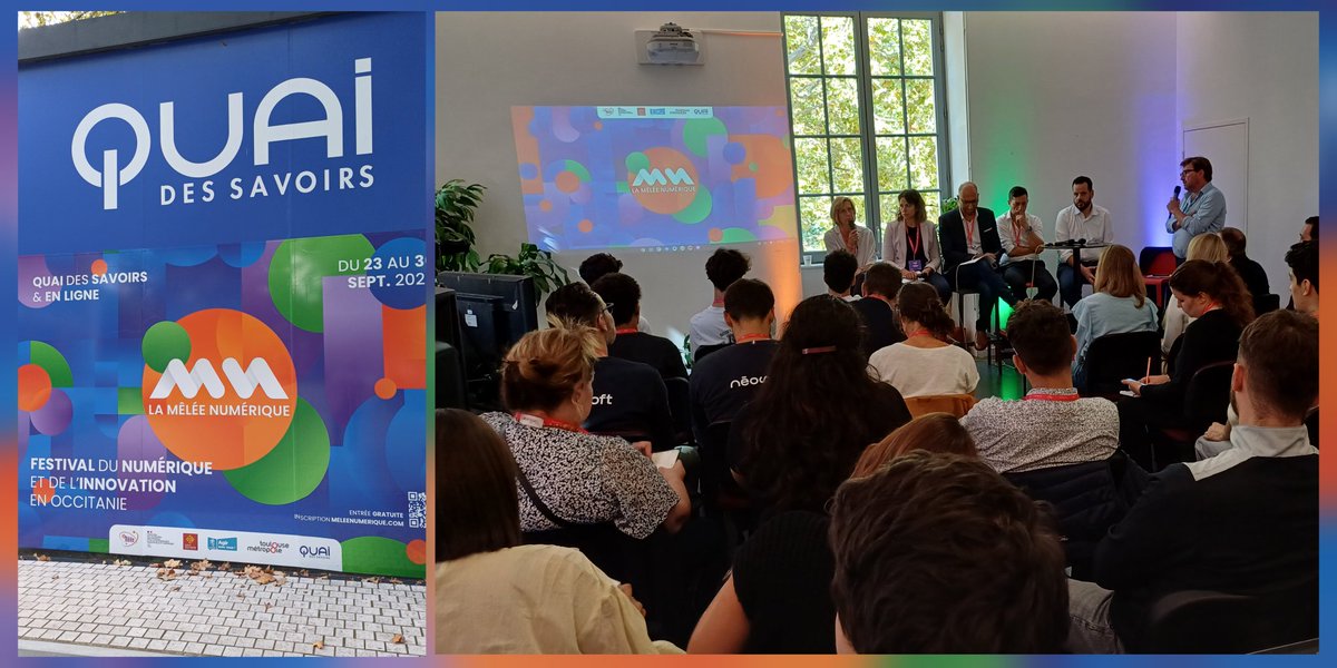 [▶️ #LiveTweet] en direct de la #MELEENUM, festival du #Numérique et de l'#Innovation en #Occitanie.
Le thème : "Les services publics de demain ne se feront pas sans #IA &amp; #Cybersécurité "
Salle comble pour ces sujets d'actualité, avec notamment les conseils d'<a href="/OrangeCyberFR/">Orange Cyberdefense France</a>
