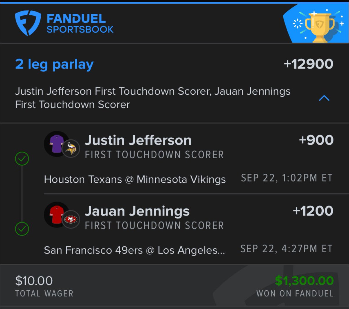 YLGNation's tweet photo. What a week 3 the boys had. We look good. @FDSportsbook @br_betting Gearing up for another monster weekend. Stay tuned https://t.co/PYWmuEFBRK