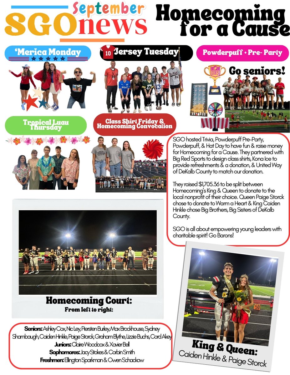 Check out DHS’s Student Government’s September News! Lots of great things are happening at DHS!

#WeAreDeKalb