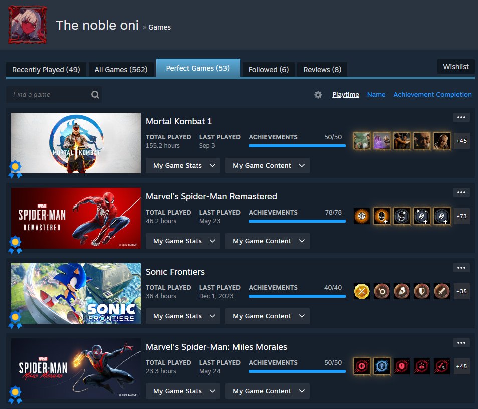 Thenobleoni's tweet photo. my achievements on steam so far https://t.co/cI6Bpgkvsg