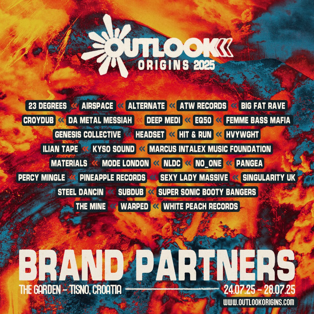 BRAND PARTNERS FOR OUTLOOK ORIGINS 2025 ARE ANNOUNCED &amp; TICKETS ARE NOW ON SALE