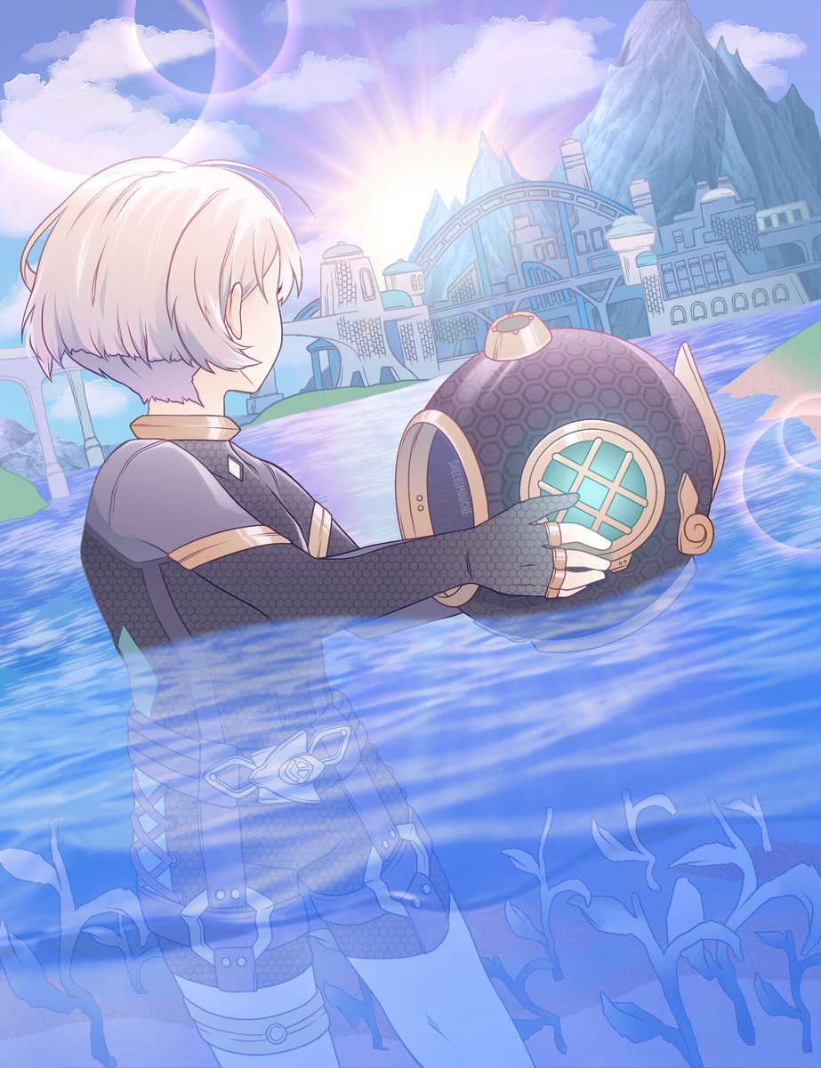 Shelbimouche's tweet photo. Happy birthday to our favorite Fontainian diver!
#フレミネ生誕祭2024 #Freminet #GenshinImpact https://t.co/kulGzIU6Zq