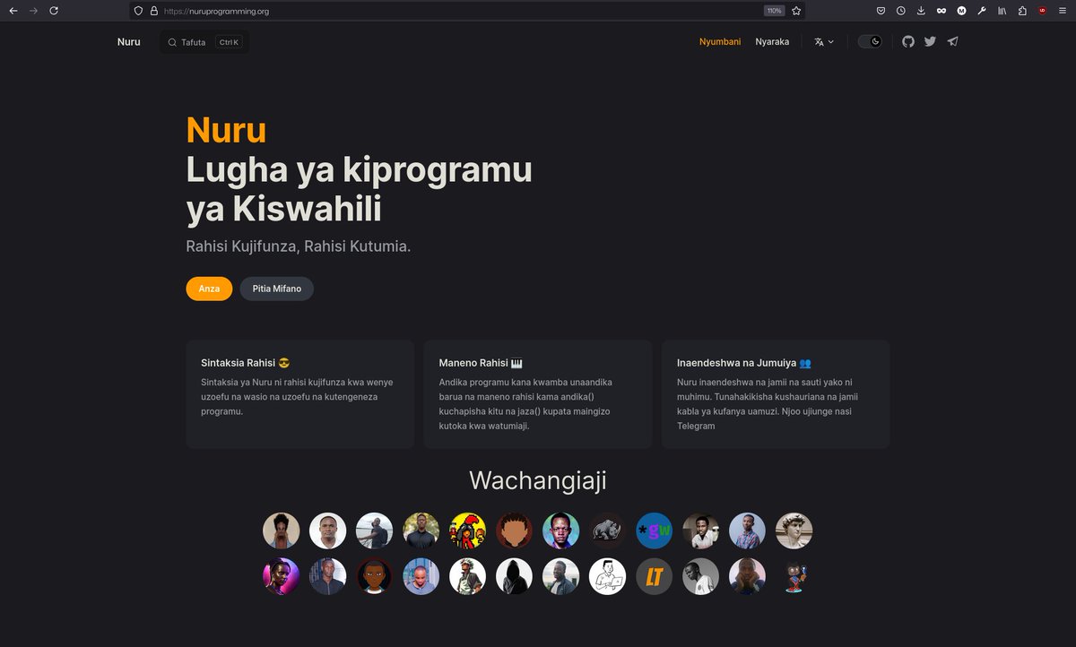 AviTheDev's tweet image. Contributors are now displayed on Nuru&apos;s Home Page