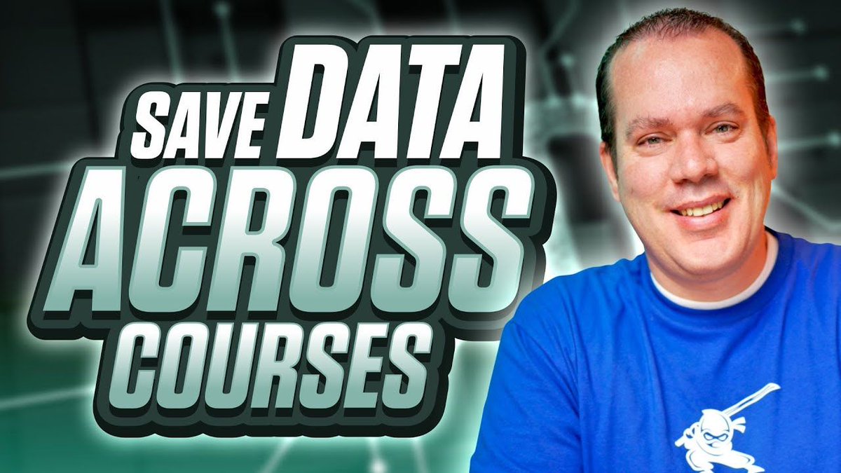 Learn how to save some piece of info into the browser in one course that will then be picked up by another course buff.ly/3XCaAQL  #elearning #learninganddevelopment