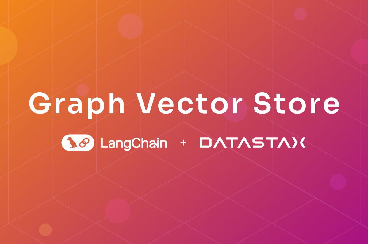 DBohrisch's tweet image. DataStax has teamed up with LangChain to develop Graph Vector Store  — a new feature that boosts the relevance of RAG applications. 

👇 Check it out! 👇

ow.ly/1LIO50Ts659 #DataStax #VectorDB #GraphDB