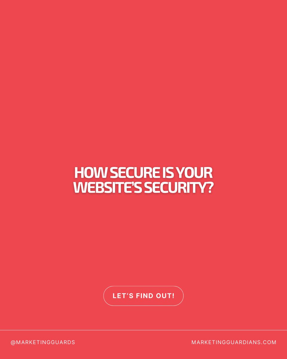 MarketingGuards's tweet photo. With phishing scams and hackers lurking, it's more important than ever to ensure your site is protected. 

Our comprehensive website audit will uncover vulnerabilities and offer actionable steps to safeguard your online presence. 

Get your audit today: https://t.co/Io63BHfSVc https://t.co/DLMwIIWvL9