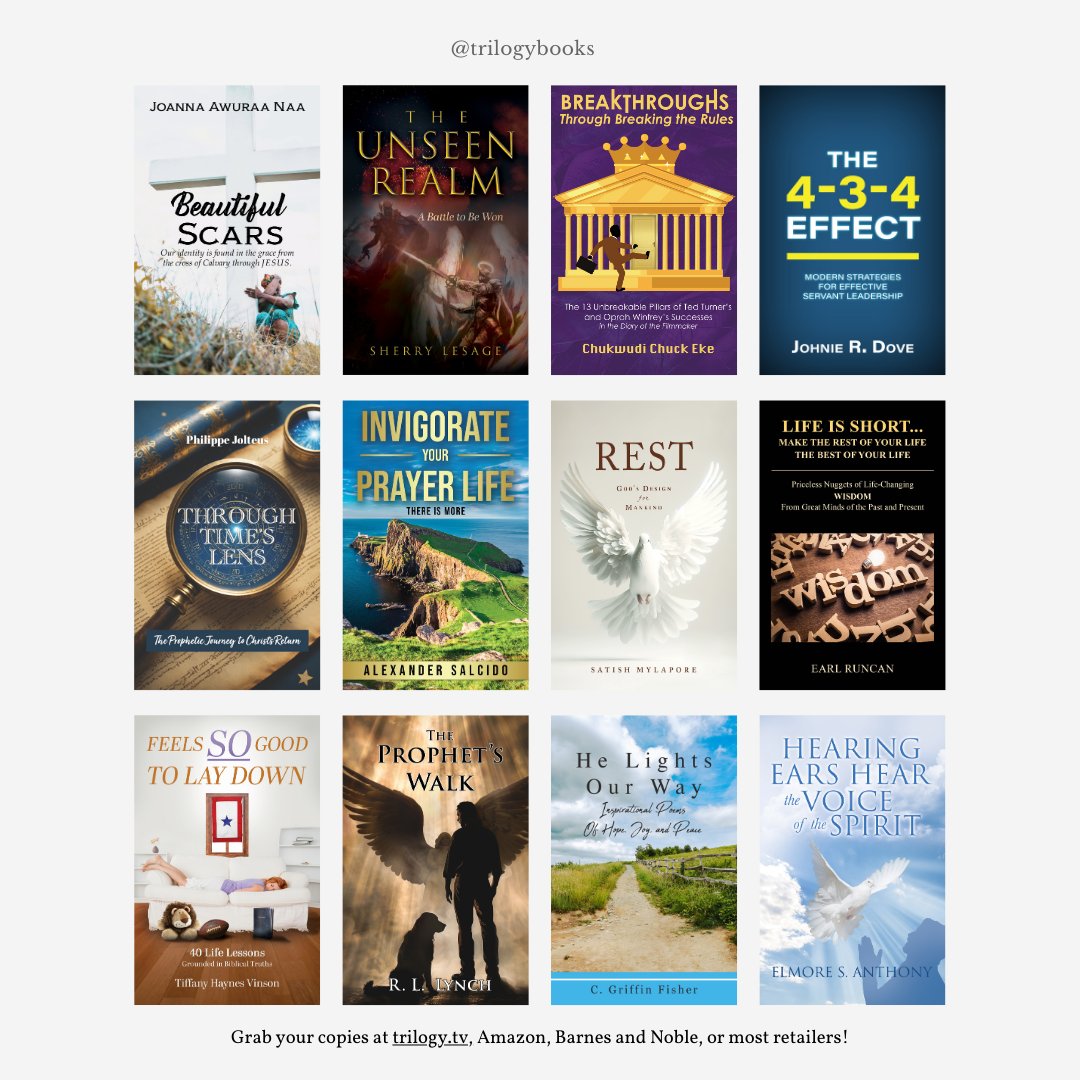trilogybooks's tweet photo. 🍁 Fall into a good book this season!

It’s #PubTuesday, and we’re celebrating our authors who continue to share God’s love through their stories. Congratulations to today’s writers!

Check them out on Amazon, Barnes &amp; Noble, and most major retailers. https://t.co/fVmOOTQmV8