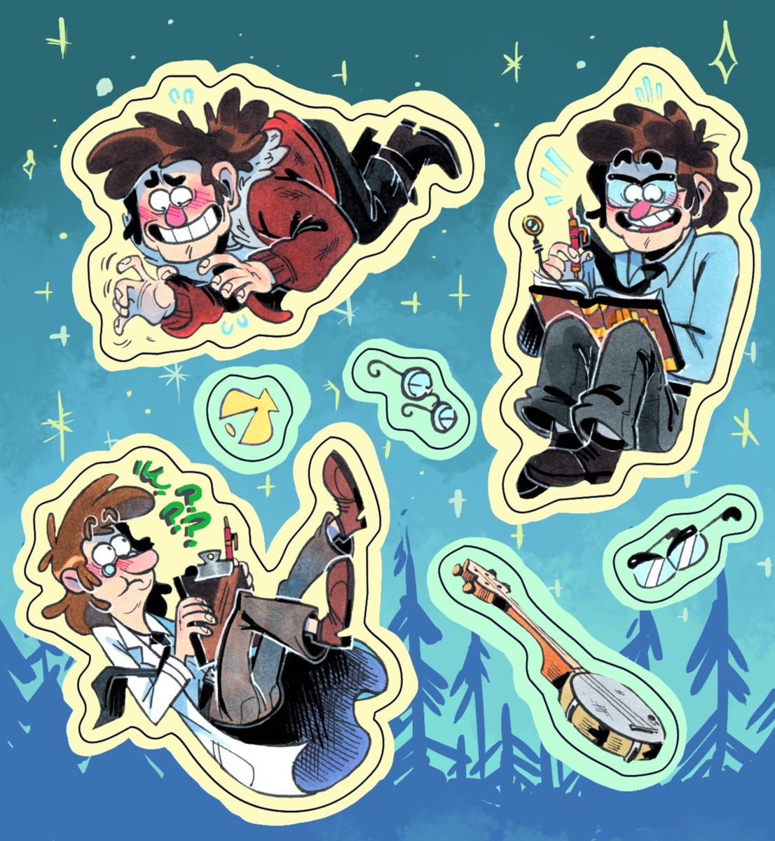 Pookies🧎🏽✨🌹
#GravityFalls #StanfordPines #StanleyPines #FiddlefordMcGucket #traditionalart