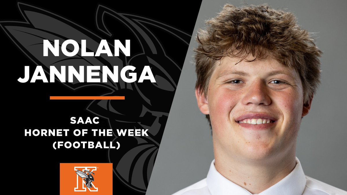 Kalamazoo College Athletics (@khornets) on Twitter photo Congratulations to Nolan Jannenga, <a href="/kzoosaac/">Kalamazoo College SAAC</a> Men's Hornet of the Week! #GoHornets <a href="/KzooFootball/">Kalamazoo College Football</a>
Story: tinyurl.com/yn3t3udd Congratulations to Nolan Jannenga, <a href="/kzoosaac/">Kalamazoo College SAAC</a> Men's Hornet of the Week! #GoHornets <a href="/KzooFootball/">Kalamazoo College Football</a>
Story: tinyurl.com/yn3t3udd