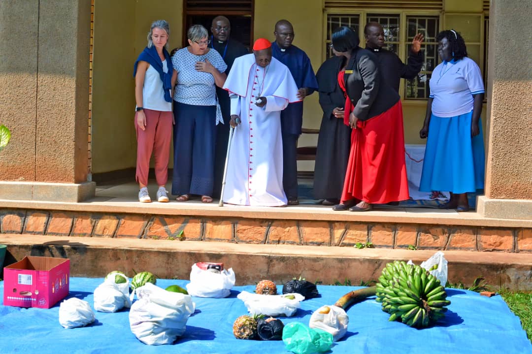 Today, we visited the Cardinal, His Eminence Emmanuel Wamala, as part of BCK@25 celebrations. We reminded him of the baby he baptized 25 years ago, who has grown up into a youth. Bishop Cipriano Kihangire SSS Luzira was officially opened on 15th August 1999 by Cardinal Wamala