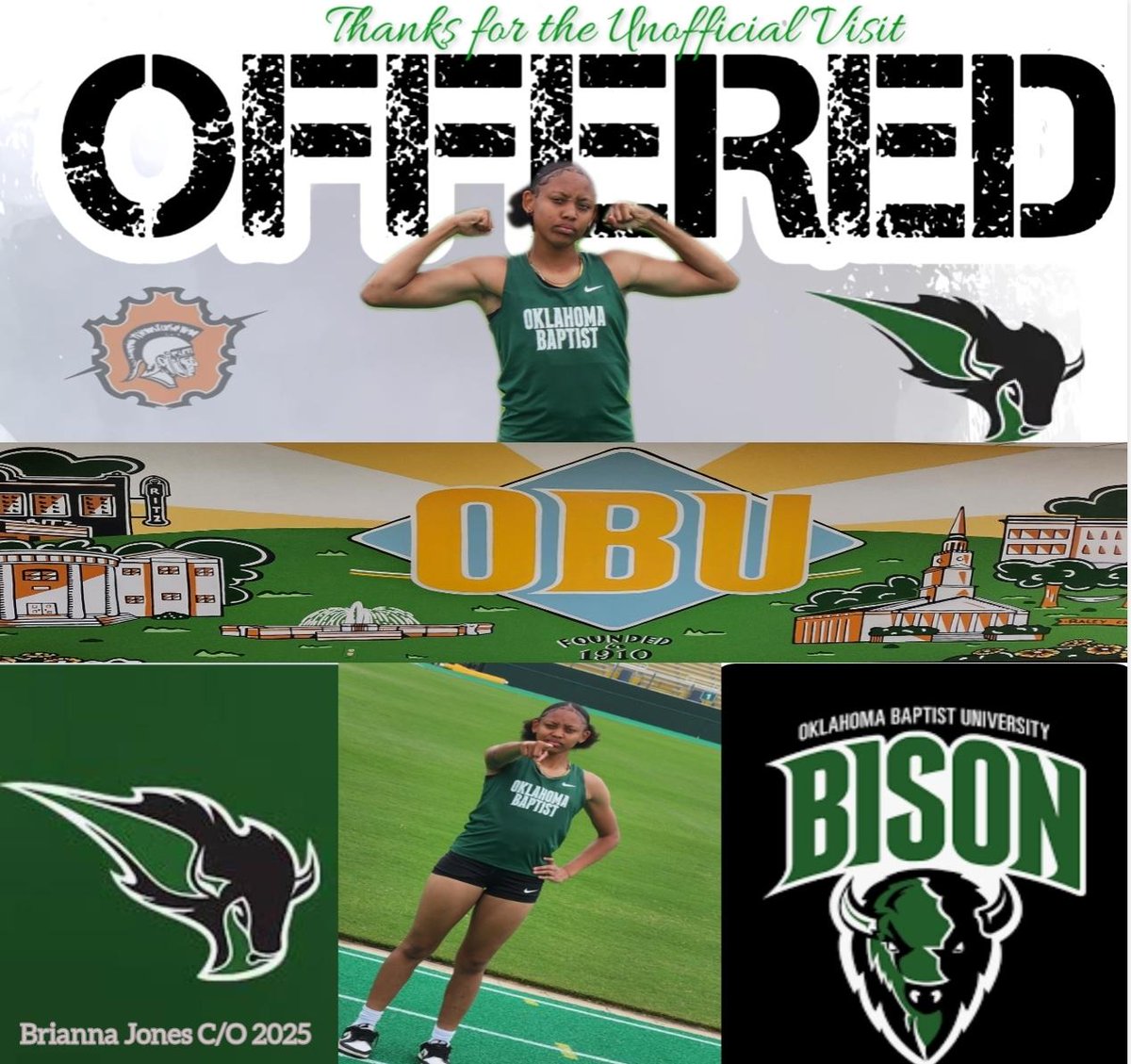 Douglass Trojettes GBB (@douglassgbb) on Twitter photo Congratulations to our girl <a href="/d1brizzy_/">Brianna Jones</a> for her offer from Oklahoma Baptist University for track. #trojettes Congratulations to our girl <a href="/d1brizzy_/">Brianna Jones</a> for her offer from Oklahoma Baptist University for track. #trojettes