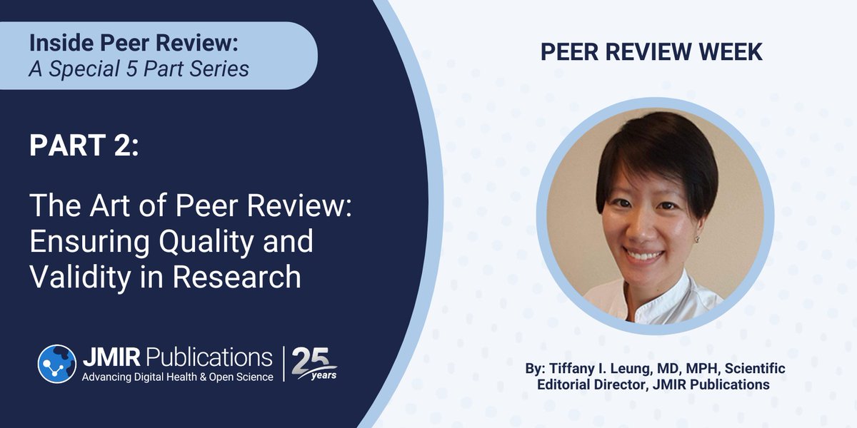 JMIR Publications (@jmirpub) on Twitter photo โ๏ธ #InsidePeerReview: A Special 5 Part Series โ Part 2: The Art of #PeerReview is live for #PeerReviewWeek! Join <a href="/TLeungMD/">Tiffany I. Leung</a> as she uncovers the craft of delivering high-quality reviews & maintaining objectivity. โก๏ธ blog.jmir.org/peer-review-weโฆ
#ResearchIntegrity <a href="/PeerRevWeek/">PeerReviewWeek</a> โ๏ธ #InsidePeerReview: A Special 5 Part Series โ Part 2: The Art of #PeerReview is live for #PeerReviewWeek! Join <a href="/TLeungMD/">Tiffany I. Leung</a> as she uncovers the craft of delivering high-quality reviews & maintaining objectivity. โก๏ธ blog.jmir.org/peer-review-weโฆ
#ResearchIntegrity <a href="/PeerRevWeek/">PeerReviewWeek</a>