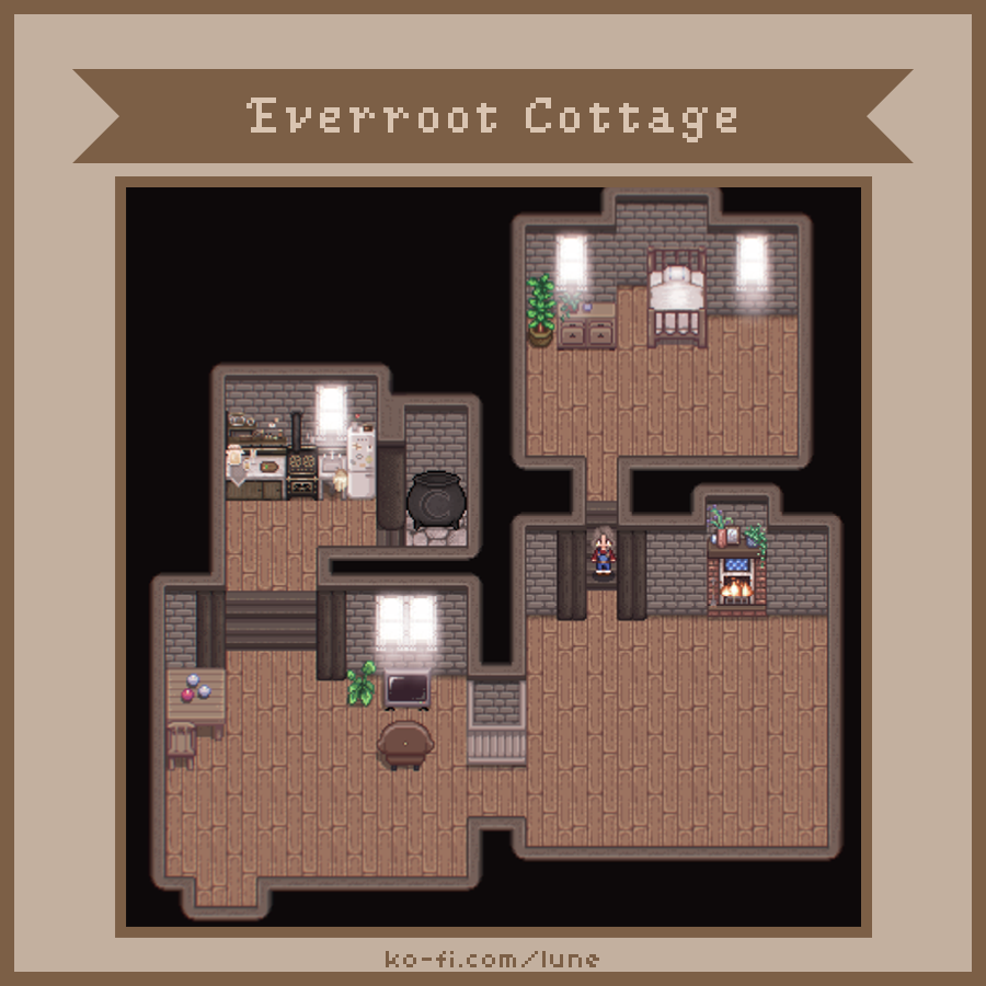 lunedewvalley's tweet image. my #stardewvalley mod everroot cottage is now available for members! become a member to have my mods a week before the public 

• base house &amp;amp; 1 upgrade
• cozy additions &amp;amp; nooks
• farmable greenhouse
&amp;amp; more!

ko-fi.com/lune/tiers ✨

━ #stardew #stardewvalley #stardewmods