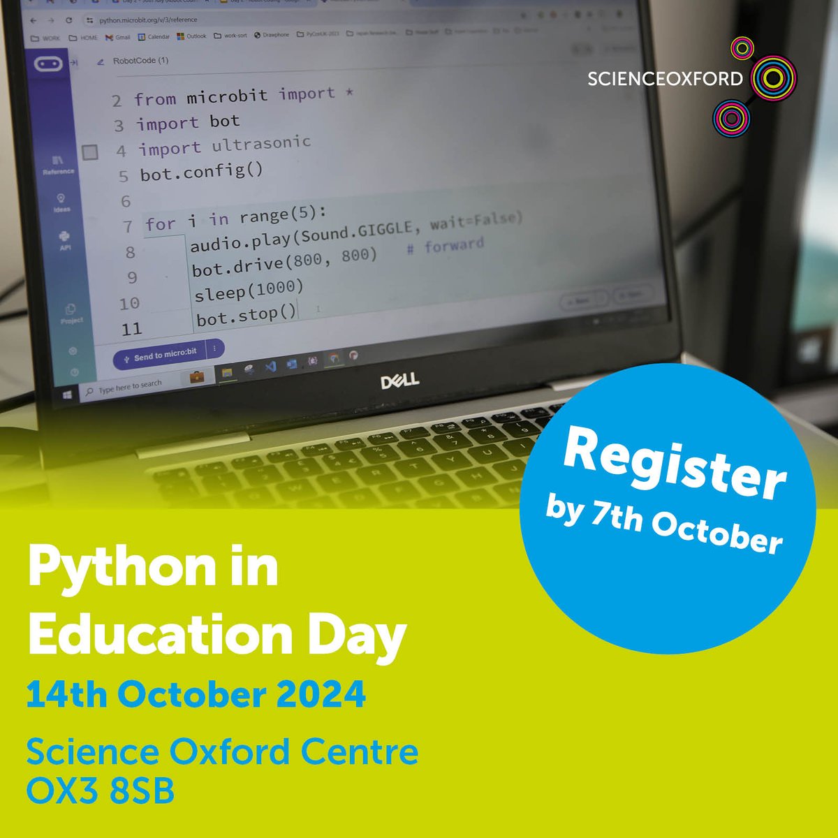 scienceoxford's tweet image. Have you got this in your diary? Teachers, club leaders, volunteers using #Python, register for #PythonInEducation Day! You can join @TsuiAllen for an interactive showcase and hear about using Python to create a real-world railway system.
ow.ly/mJ5g50Tu0S2
#teachingcoding
