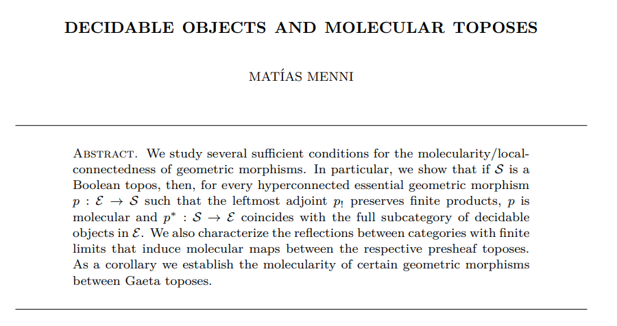 RevUMA36's tweet photo. Happy to announce the publication of a new article in our Volume 67, no. 2 (2024) or RevUMA by Matías Menni. DOI: https://t.co/x2zFynQdez https://t.co/xJk4AjgHA1