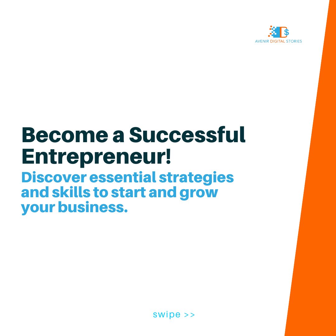 ads_learning's tweet photo. Dreaming of #Business #Success? 

Learn the key #strategies &amp; #skills needed to turn your entrepreneurial vision into reality! 

From pinpointing your unique value to #mastering #marketing &amp; financial management, we’ve got the #insights you need.#branding #growth https://t.co/R7hfbcQ3Ht