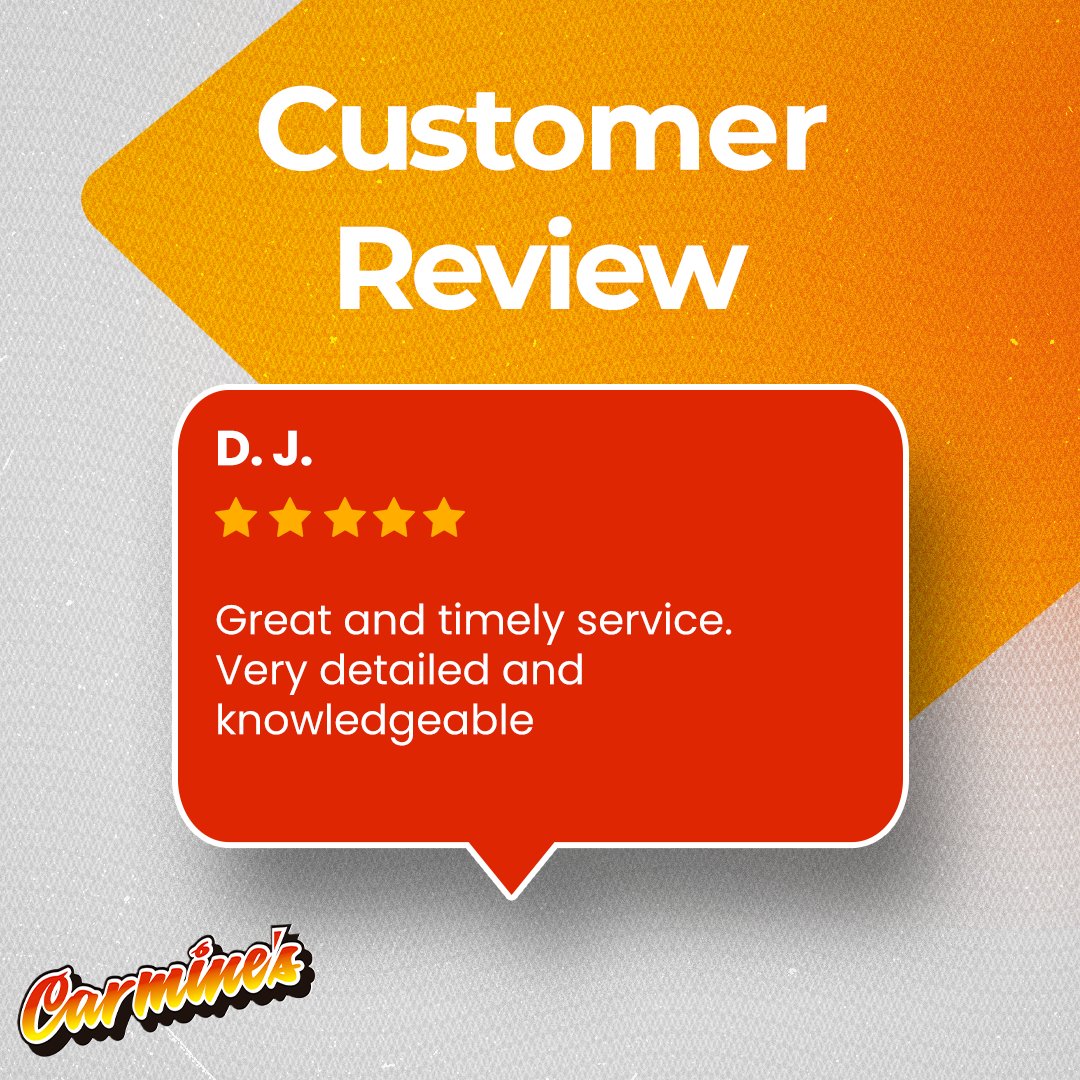 To our valued customers, thank you for trusting Carmine's with your homes. Your loyalty keeps us striving for the best!