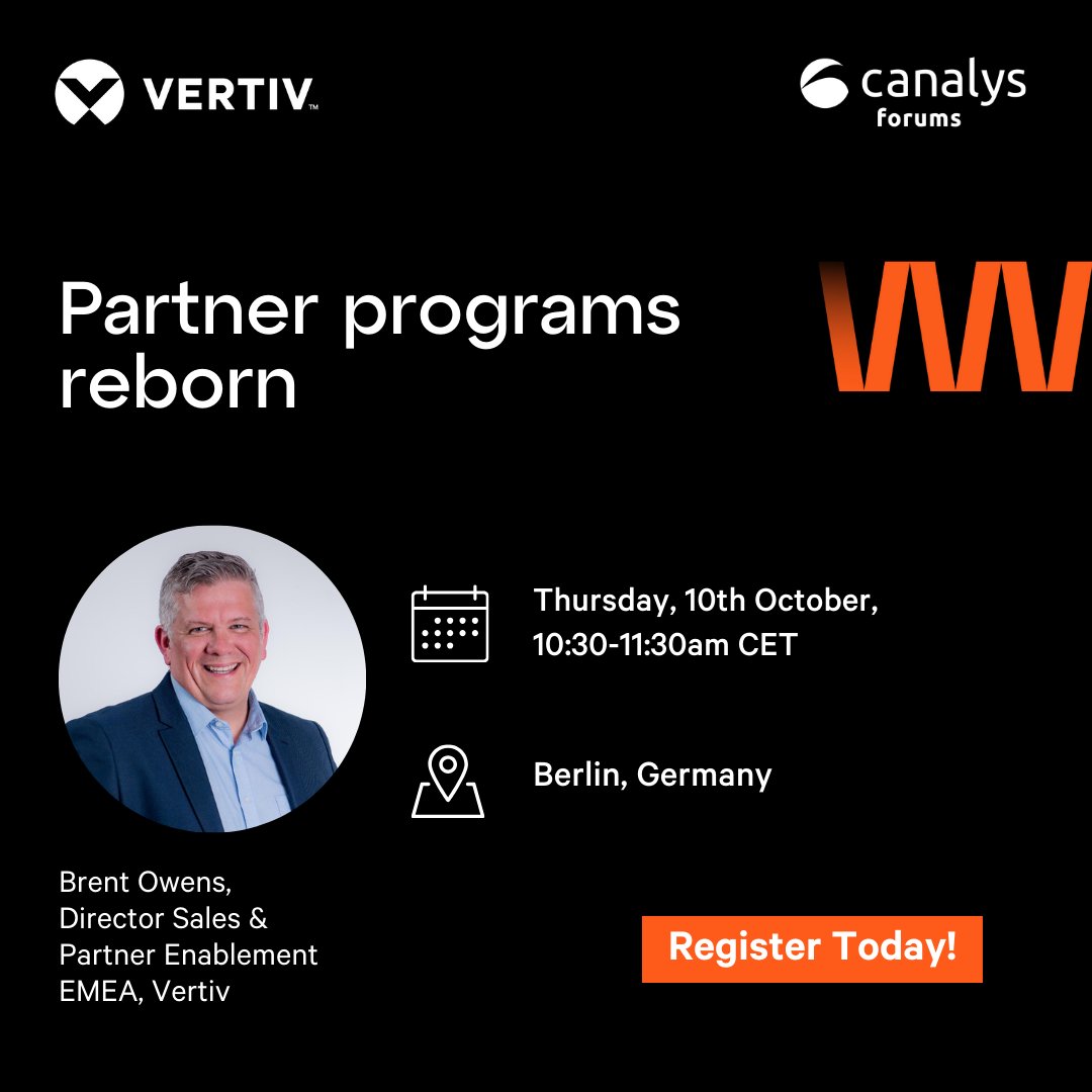 VertivEMEA's tweet image. Exciting news! 🌟Brent Owens is set to speak at Canalys Forums 2024! 🚀
Discover the strategies, people, processes, and tech that will secure a competitive edge in the ecosystem era. 🌐
🔗ms.spr.ly/6010mjIOg
#CanalysForums2024 #Innovation #Leadership #TechnologyTrends