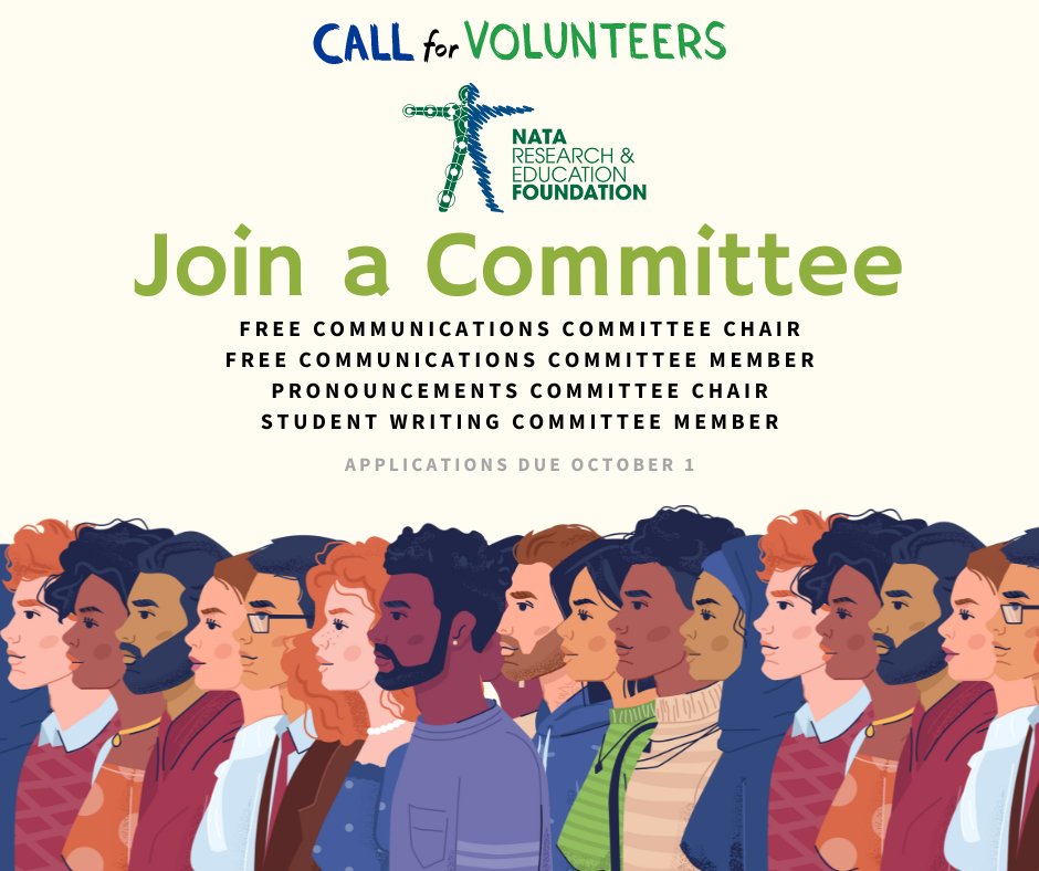 NATAFoundation's tweet photo. 🌟 Join the NATA Foundation! 🌟

We’re seeking passionate volunteers to help advance the athletic training profession. 

🗓️ Apply by October 1! For details, visit: https://t.co/fAUYOvyJwm https://t.co/MHKiWKtohq