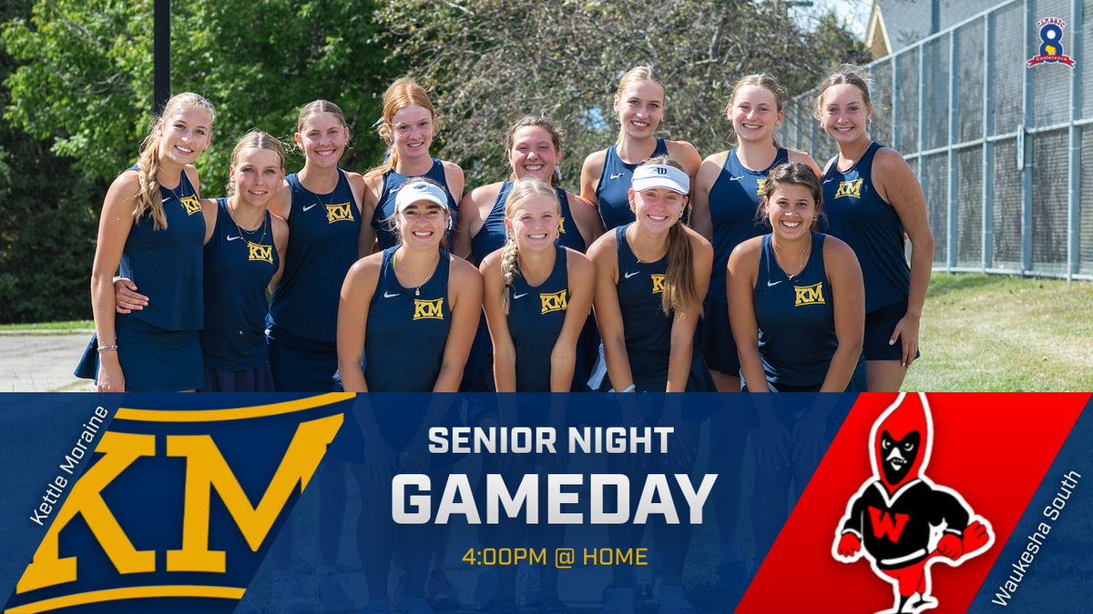 KMLasersTennis's tweet photo. #KMNation Lasers are celebrating Senior Night! Come out and show your support for your team, as they take on Waukesha South in their last #Classic8 Conference match! https://t.co/QiVg8F0fIN