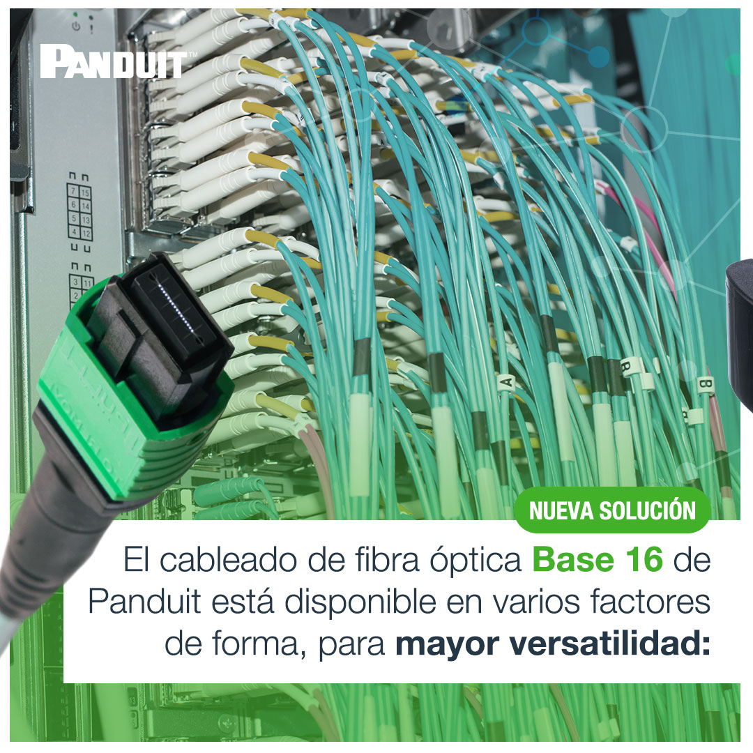 PanduitLATAM's tweet photo. ⚡#Base16 aprovecha al máximo la capacidad de cada fibra para transmitir y recibir. Además, es compatible con adaptadores para usarse con infraestructura existente #Base8 o #Base12. 🔌¡Comienza la migración al futuro! 
https://t.co/TbIUGQlsy4 https://t.co/jMK4dhCTSL