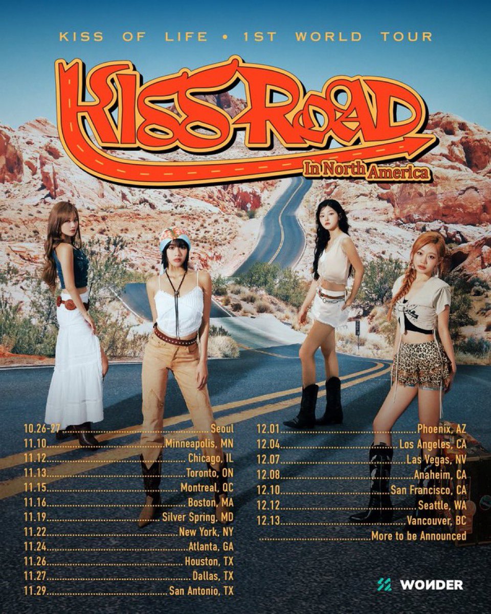 ❓ #KISSOFLIFE Concert

📍The Fillmore - Silver Spring, MD
🗓️ Nov 19 (Tues) 2024

#dmvkpopevents #kpop #키스오브라이프 #KIOF