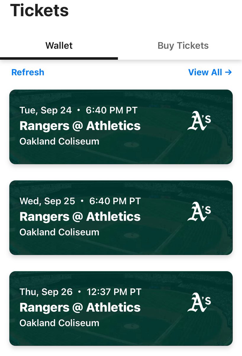 gameday_gamer's tweet photo. The final 3 games at the Oakland Coliseum starts tonight.
Still can’t believe this is it. 
#FJF https://t.co/5sSARoOvkX