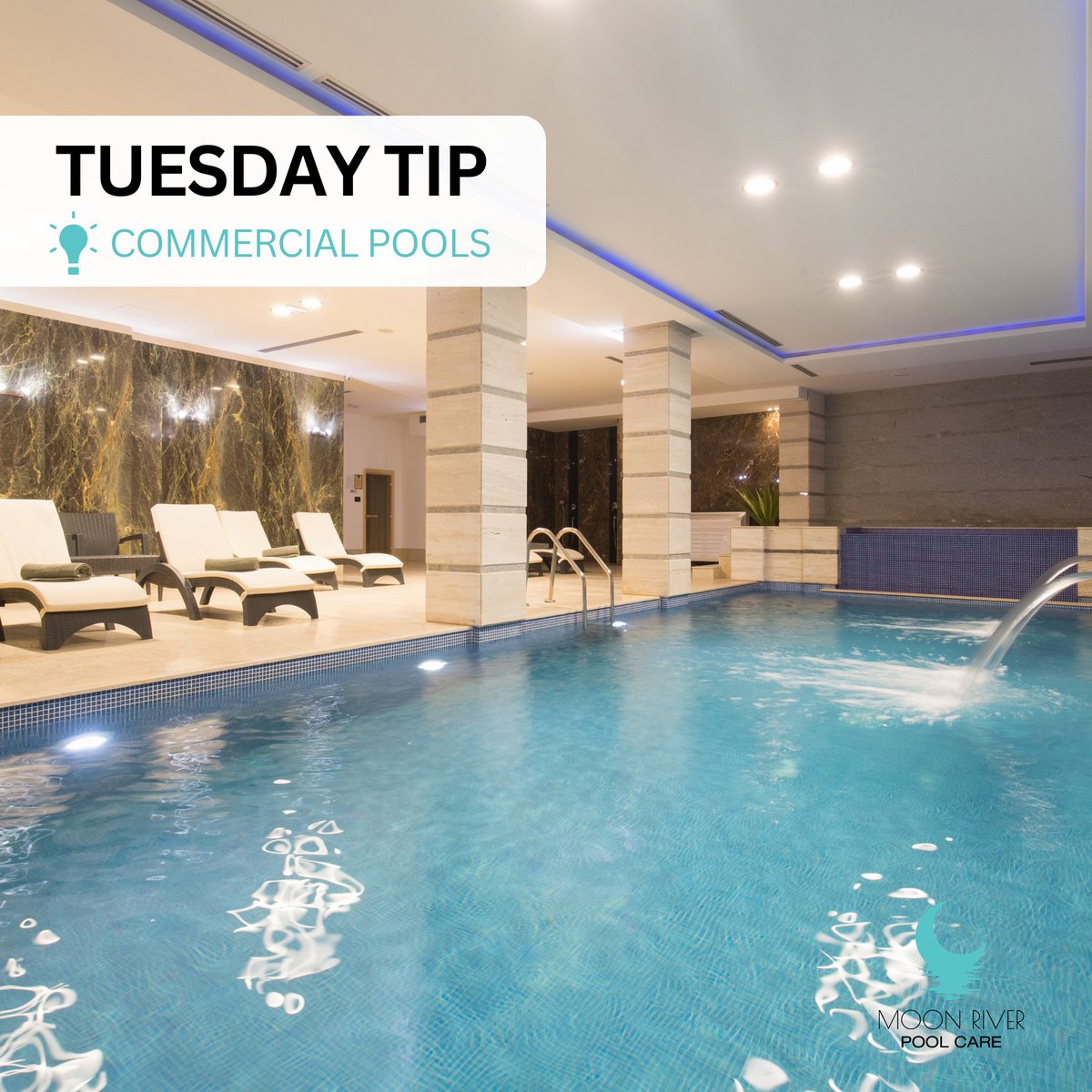 MoonRiverPools's tweet image. It’s time for another #PoolTipTuesday, and today we’re focusing on commercial pools! 🏊‍♂️  

Give Moon River Pool Care a call at (912) 244-3692 to keep your commercial pool operating at its best! 

#PoolCare #PoolMaintenance #Savannah