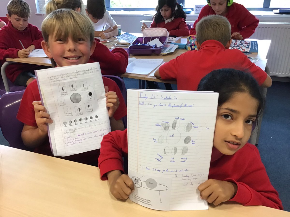 5YorkeMead's tweet photo. In science today we are learning all the phases in the cycle of the moon. π πππ #YorkeScience @YorkeMead https://t.co/6wPxT8ximM