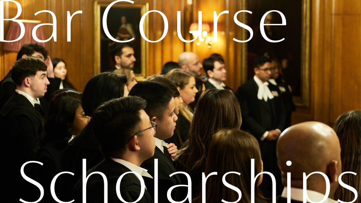 We have over £1.7m in scholarships available for those students undertaking the Bar Course in 2025. Applications are open now, and must be submitted before 1pm on Friday 1 November.

More on the award process, assessment methodology and how to apply: nrtm.pl/4dhKdFm