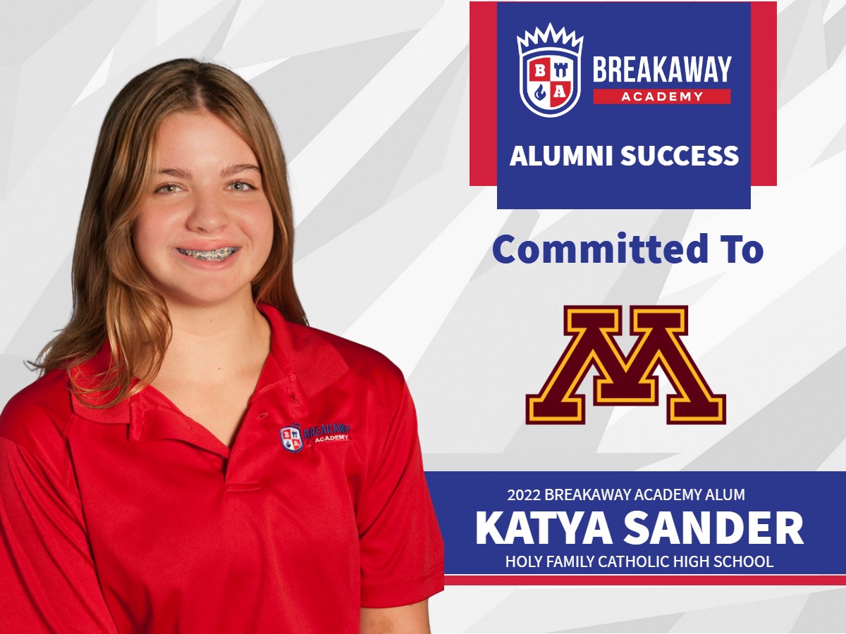 BrkwyAcademy's tweet photo. Congrats to Katya Sander, Breakaway Academy '22 alum, who committed to furthering her education & playing Division I hockey for the University of Minnesota!
@GopherWHockey
#GoGophers #BreakawayAcademyAlumni #SuperiorAcademics #EliteAthletics #ExceptionalCharacter https://t.co/zgIZp2yqaH