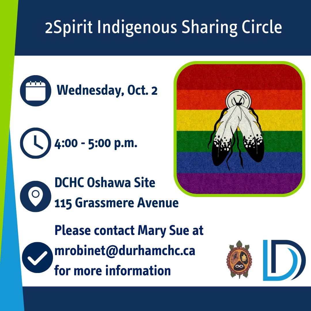 durhamchc's tweet image. Join our #2Spirit #Indigenous Sharing Circle, a safe space for connection &amp;amp; support for #FirstNations, #Métis, and #Inuit individuals. Registration is required to ensure a respectful environment. Don’t miss out—secure your spot by Sept. 27th.

 #SafeSpace #SharingCircle #Support