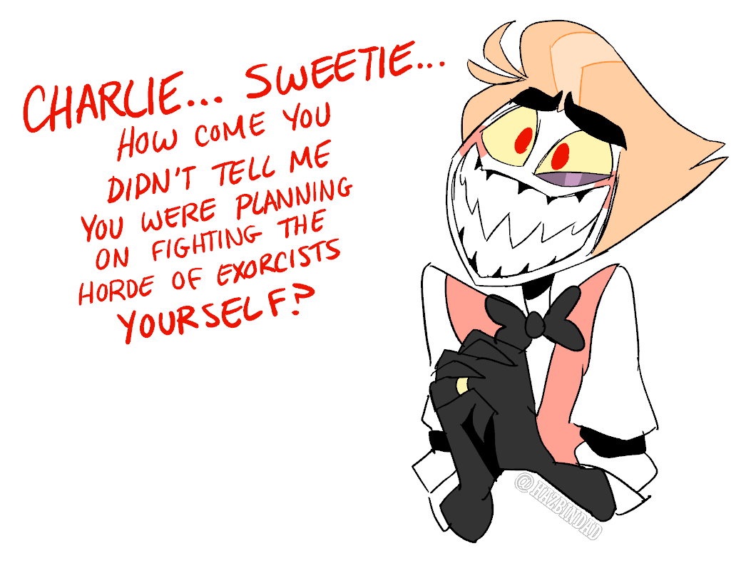 hazbindad's tweet photo. Made this right after I saw the finale. I love a lot of reasons for him being late, but I really wanted to draw the Coco reference

#HazbinHotel #LuciferMorningstar #CharlieMorningstar https://t.co/o2k6lIpP6b