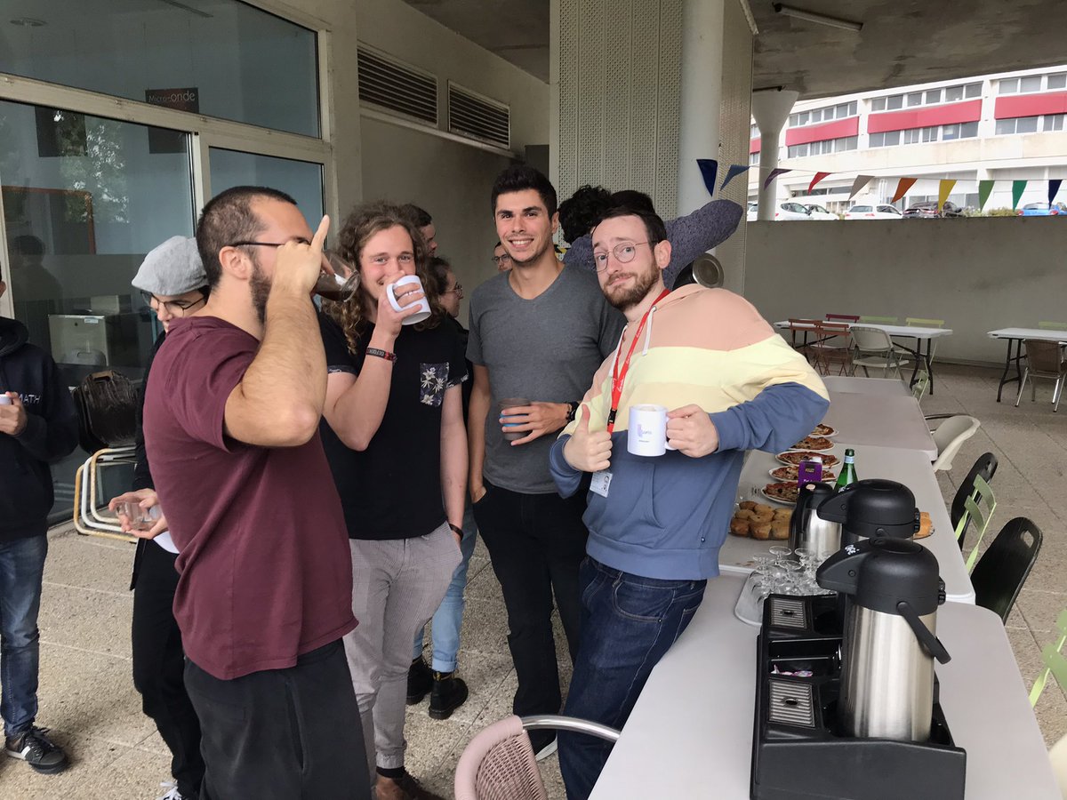 Loria (@labo_loria) on Twitter photo ☕️ Avec la rentrée, les pauses café entre doctorantes et doctorants peuvent aussi recommencer ! Sortez vos mugs, c'est le #PhDCoffeeTime au Loria !
<a href="/Univ_Lorraine/">Lorraine</a> <a href="/CNRS_Centre_Est/">CNRS Centre-Est</a> <a href="/CNRSinformatics/">CNRS Sciences informatiques</a> <a href="/Inria_Nancy/">Centre Inria de l'Université de Lorraine</a> ☕️ Avec la rentrée, les pauses café entre doctorantes et doctorants peuvent aussi recommencer ! Sortez vos mugs, c'est le #PhDCoffeeTime au Loria !
<a href="/Univ_Lorraine/">Lorraine</a> <a href="/CNRS_Centre_Est/">CNRS Centre-Est</a> <a href="/CNRSinformatics/">CNRS Sciences informatiques</a> <a href="/Inria_Nancy/">Centre Inria de l'Université de Lorraine</a>
