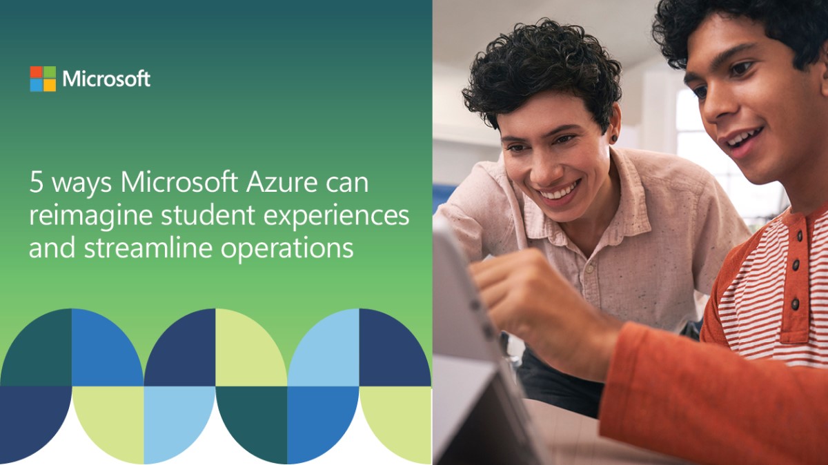 vinodk_sql's tweet image. 5 ways Microsoft Azure can reimagine student experiences and streamline operations dlvr.it/TDd3yT