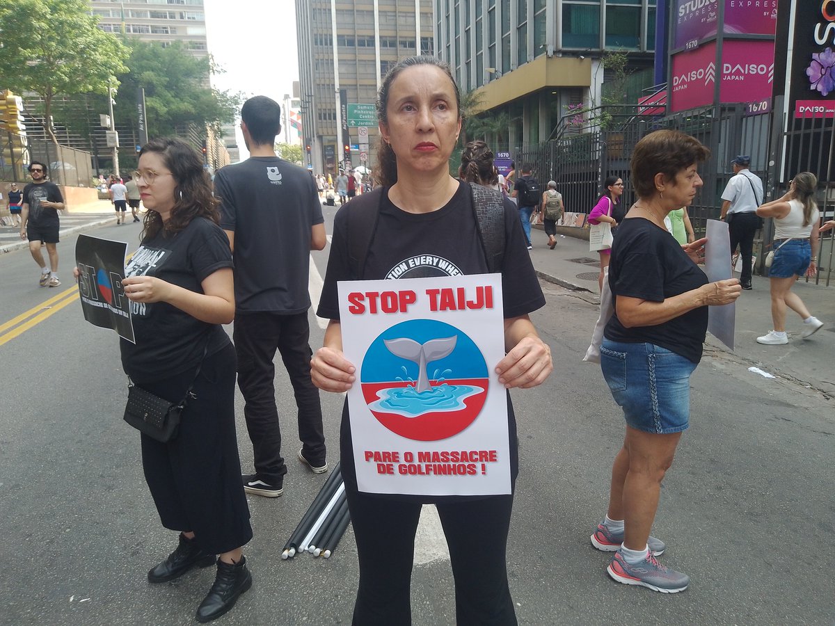Dolphin_Project's tweet photo. THANK YOU to all who showed up and used their voices for #DolphinDefenderMonth and #JapanDolphinsDay events! ๐๐ฌ Pictured here are events in at the Japanese Embassy in Seattle, Sรฃo Paulo, Brazil, and Oceanografic in Valencia, Spain.
#DolphinProject https://t.co/Klyu8mr6ky