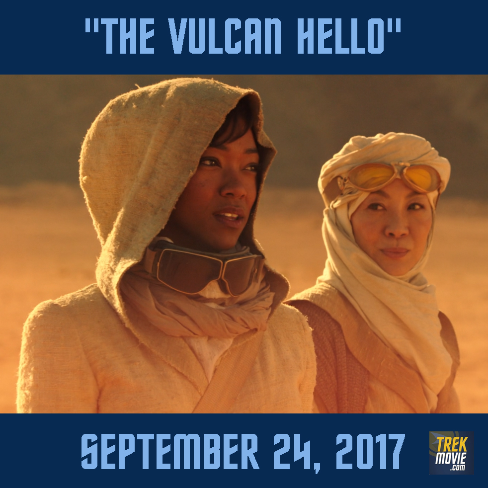 TrekMovie's tweet image. OTD, #StarTrekDiscovery premiered with "The Vulcan Hello" and "Battle at the Binary Stars," and a new era of #StarTrek began. Were you watching? And did you suspect it would forge a path for multiple live-action and animated series to follow?