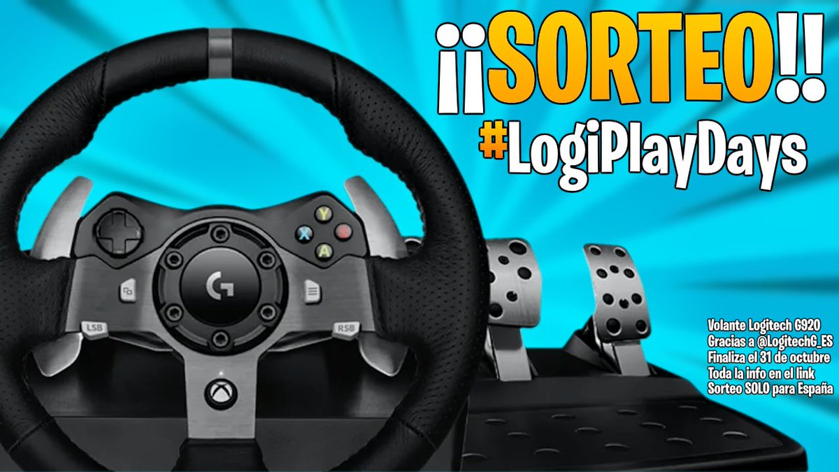 saxogaming's tweet image. 💥TENEMOS SORTEO ACTIVO💥

Gracias a la gente de @LogitechG_ES , estoy sorteando un G920 entre todos mis suscriptores!

Si quieres participar, solo tienes que entrar aquí:
gleam.io/LkIEK/sorteo-l…

El sorteo finaliza el 31 de Octubre
#LOGIPLAYDAYS