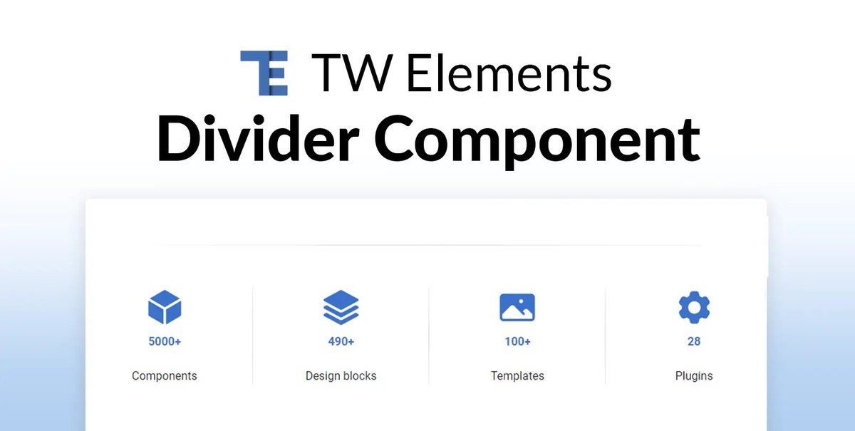 TailwindElement's tweet image. Tailwind CSS㊗️Content &amp;amp; Styles:➗Dividers
☑️Easy to Implement
☑️Multiple line styles
☑️Quick Customization options

Smoothly define spaces in Your projects!⏬
tw-elements.com/docs/standard/…

#TailwindCSS #themes