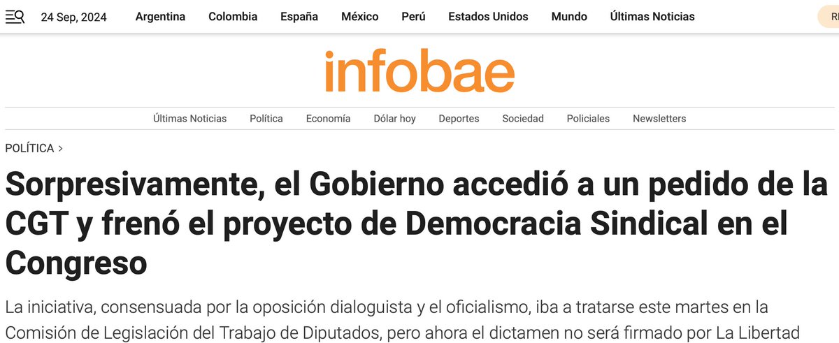 Este es el tipo de cosas miserables de la política que dan bronca y ganas de abandonar a los que realmente queremos el cambio 
Primero que nada quiero agradecer a todos los bloques que hicieron un trabajo increíble construyendo un consenso para democratizar los sindicatos, que