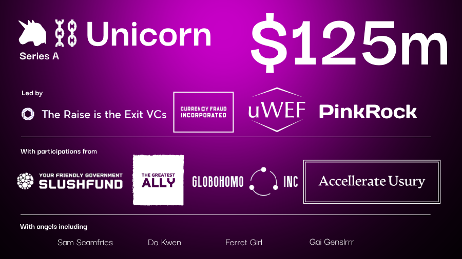 unicornandmemes's tweet photo. Unicorn🦄⛓️ just closed a 125m$ raise to build a parallelized EVM

🌟Mission statement?

Use emojis to feed the next 1 billion Africans🌈

Want to meet our investors💸, here's a thread👇
