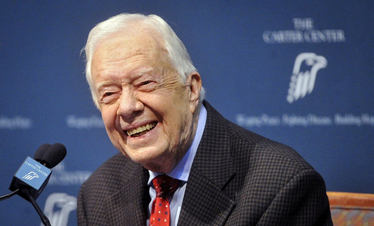 DisavowTrump20's tweet image. In one week, Jimmy Carter will celebrate his 100th year on earth.

RETWEET if you love our President Carter! 💙
