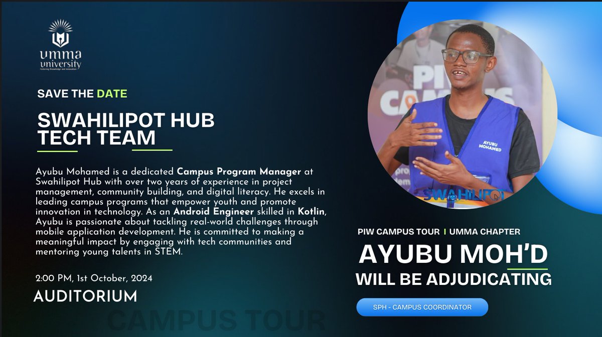 UUTechHub's tweet photo. #swahilipotteam #innovation #techafrica #ummauniversity #PIW2024 #Showcase #startupskenya https://t.co/JsSZD5q9yT