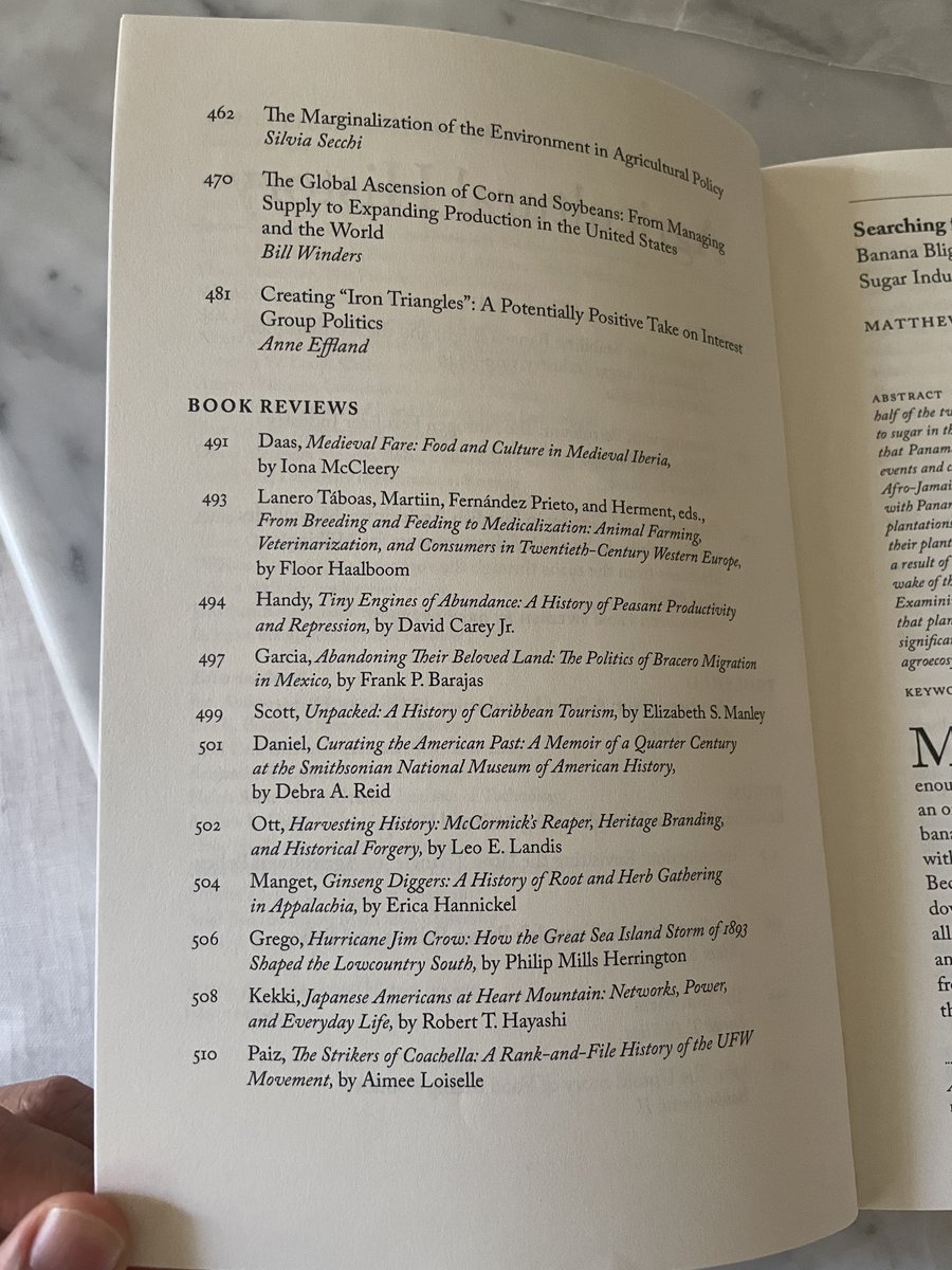 Ariel Ron (@arielronid) on Twitter photo New <a href="/AgHistorySoc/">Agricultural History Society</a> issue arrived w/the forum I put together, "Revisiting the 'Iron Triangle' of Agricultural History." I think it turned out really well! Thanks to <a href="/AdamSheingate/">Adam Sheingate</a>, Sarah Phillips, <a href="/B_Classic/">Dr. Bobby J. Smith II</a>, @ProfSecchi, Bill Winders and Anne Effland, and editor Bert Way. New <a href="/AgHistorySoc/">Agricultural History Society</a> issue arrived w/the forum I put together, "Revisiting the 'Iron Triangle' of Agricultural History." I think it turned out really well! Thanks to <a href="/AdamSheingate/">Adam Sheingate</a>, Sarah Phillips, <a href="/B_Classic/">Dr. Bobby J. Smith II</a>, @ProfSecchi, Bill Winders and Anne Effland, and editor Bert Way.
