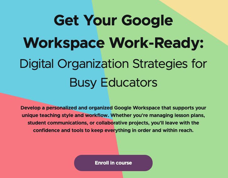 Cate Tolnai 🙌🏻 Digital Learning (she/her) (@catetolnai) on Twitter photo Excited to share that my 1st online course w/ <a href="/tcsj_plc/">TCSJ PLC</a> has dropped! teachers-need-it.teachable.com/p/google_works… It includes BASIC Google Workspace organization tips and tricks. To be a part of my Course Pilot, DM me so I can send u a discount code. 💸 #GoogleWorkspace #edtech #teachersoftwitter Excited to share that my 1st online course w/ <a href="/tcsj_plc/">TCSJ PLC</a> has dropped! teachers-need-it.teachable.com/p/google_works… It includes BASIC Google Workspace organization tips and tricks. To be a part of my Course Pilot, DM me so I can send u a discount code. 💸 #GoogleWorkspace #edtech #teachersoftwitter