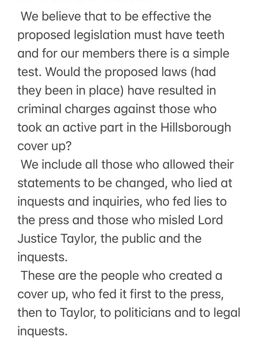_H_S_A's tweet image. Statement from the Hillsborough Survivors Association (HSA) regarding today’s Hillsborough Law announcement: