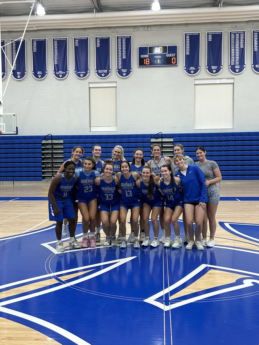 CoachBKemp's tweet image. First week of practices in the first year with the new squad 💙 #gogenerals #wluwbb