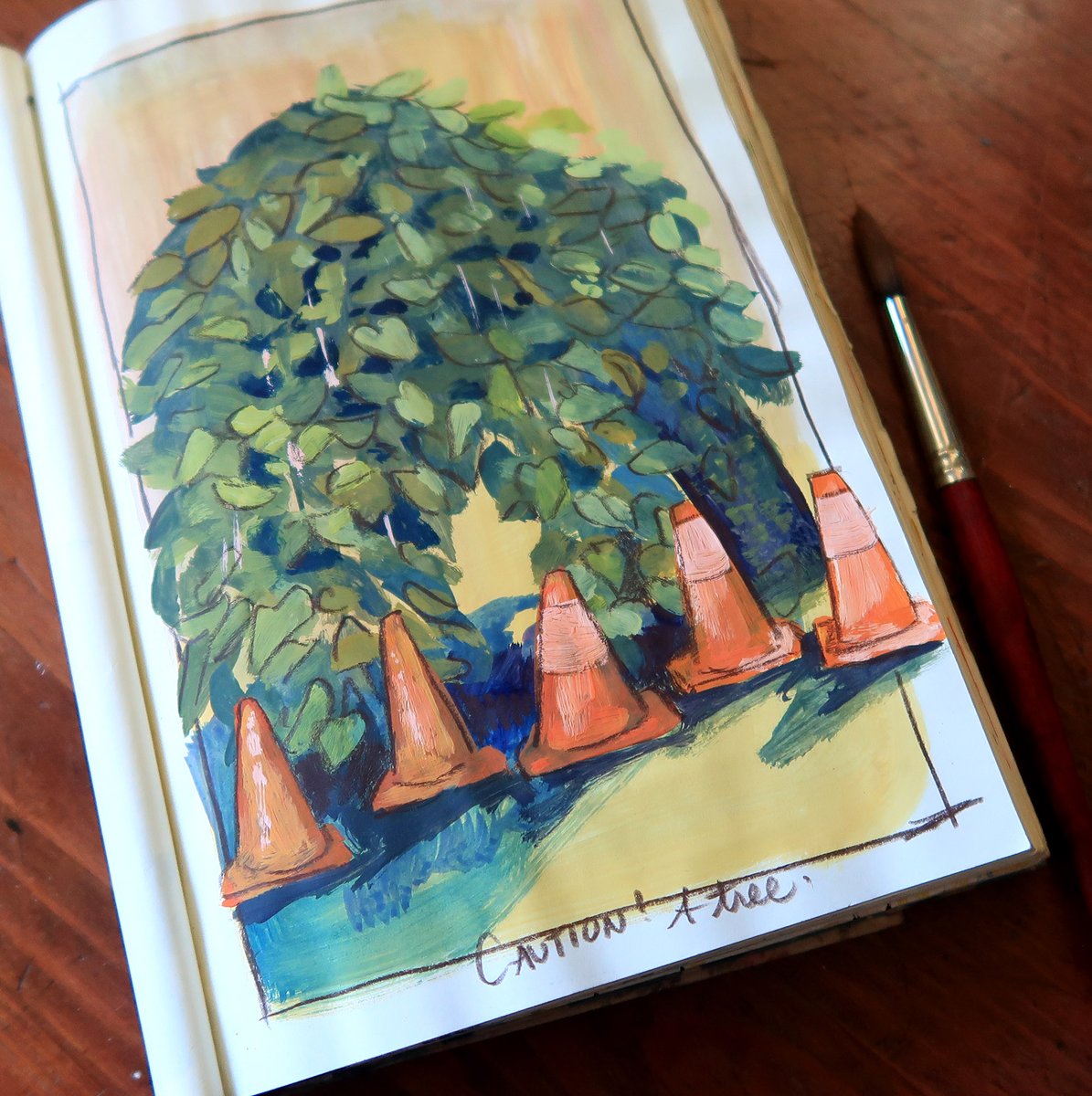 yellowmelle's tweet photo. Been enjoying the pylons around town! They add such a fun shape and a pop of bright colour to any ordinary scene. https://t.co/7WtyeMbhOP